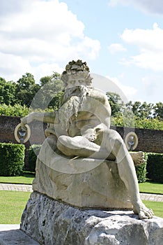 Coade stone statue of a River God, Surrey, England