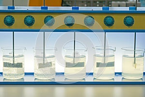 Coagulation test Jar test wastewater from industry plant