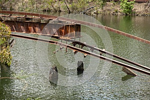 Coal Dam and Old Railway Jetty Collapsed