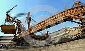 Coal digger in action