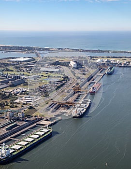 Coal Export - Kooragang Island Newcastle Australia