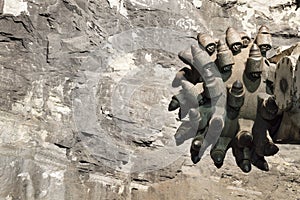 Coal extraction: Coal mine combine