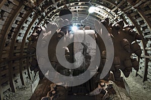 Coal extraction: Coal mine combine