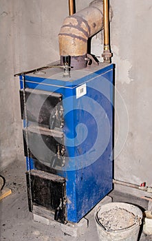 coal-fired central heating boiler