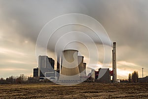 Coal-fired power plant nature pollution
