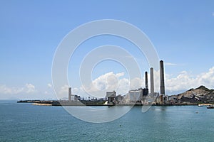 the Coal fired power station in Lamma Island, hk 10 May 2011