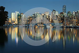 Coal Harbor, Evening Twilight, Vancouver