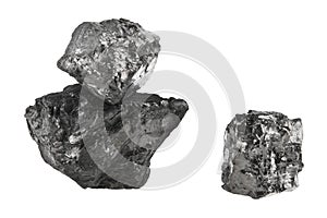 Coal isolated on white