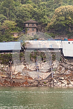 Coal loading installation in Xiling gorge on Yangtze River, China