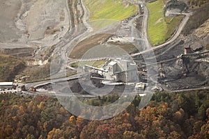 A coal mine, Appalachia, America photo