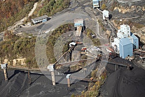 A coal mine, Appalachia, America photo