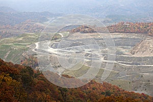 A coal mine, Appalachia, America