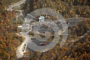 A coal mine, Appalachia, America photo