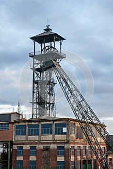 Coal mine at dawn