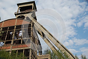 The coal mine in Eisden, Belgium. Faded glory