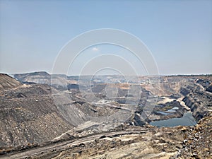 Coal mine of korba, chhatisgarh, india