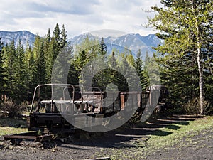 Coal mining cars from lower bankhead