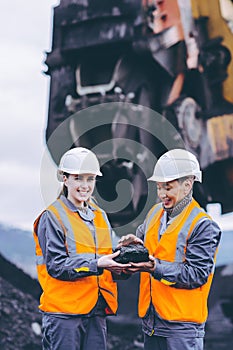 Coal mining workers