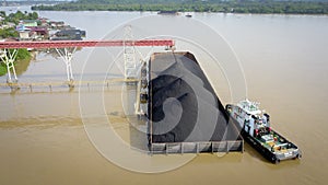 Coal shipping boat transportation industry