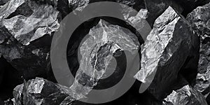 Coal Texture Black Rock Background for Design Projects