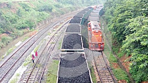 Coal transportation from coal mines.