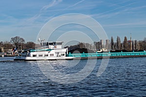 Coal transportation by river