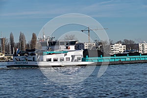 Coal transportation by river