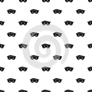 Coal trolley pattern vector