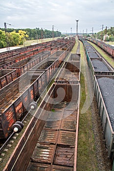 Coal wagons on the railway