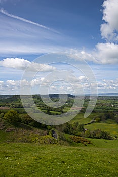 Coaley Peak viewpoint, Gloucestershire, UK