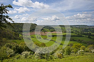 Coaley Peak viewpoint, Gloucestershire, UK