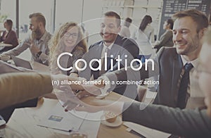 Coalition Association Alliance Corporate Union Concept