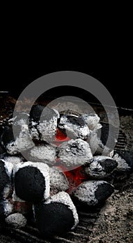 Coals for a BBQ