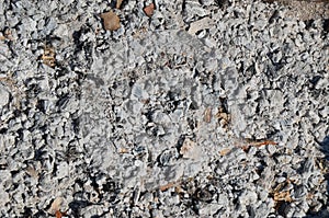 Coals in an extinct fire. Natural background