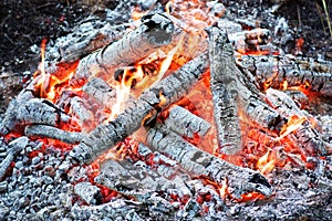 Coals in the fire