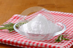 Coarse grained edible salt photo