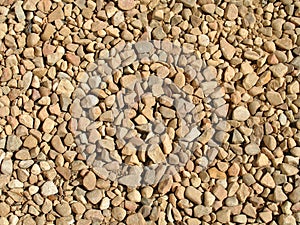 Coarse gravel texture photo