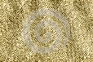 Coarse weave jacquard fabric texture background, yellow cloth texture