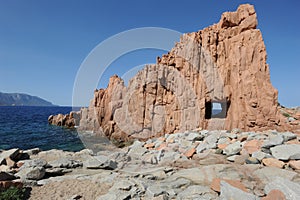 Coast at Arbatax on the island of Sardinia