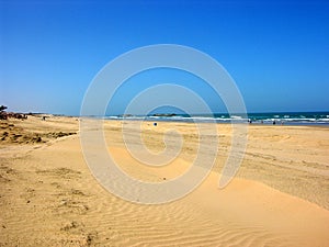 Coast of the Atlantic ocean in Agadir in Morocco