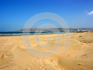 Coast of the Atlantic ocean in Agadir in Morocco