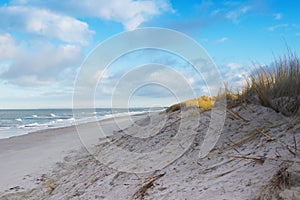 Coast baltic sea in winter