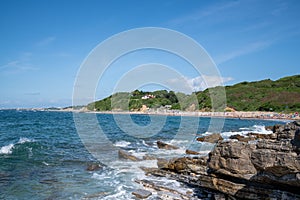 Coast Basque Country, cliffs and beaches of Guethary