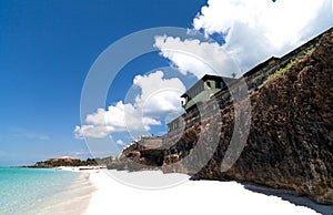 Coast with beach in Cuba