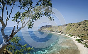 Coast and beach view near dili in east timor leste