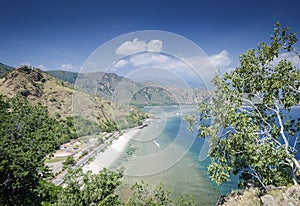 Coast and beach view near dili in east timor leste