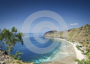 Coast and beach view near dili in east timor leste