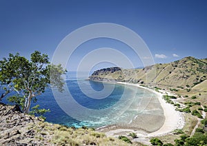 Coast and beach view near dili in east timor leste photo