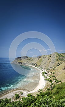 Coast and beach view near dili in east timor leste photo