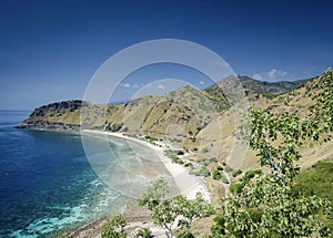 Coast and beach view near dili in east timor leste photo